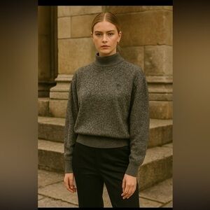 Vintage Bianca Lambswool Blend Sweater with crest